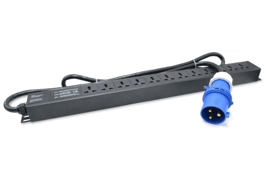 12位32A機(jī)柜式PDU防雷插座--AM10P-12/32A