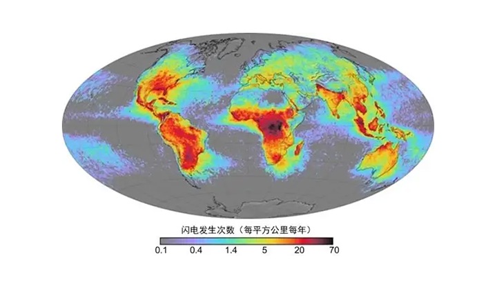 閃電發生次數